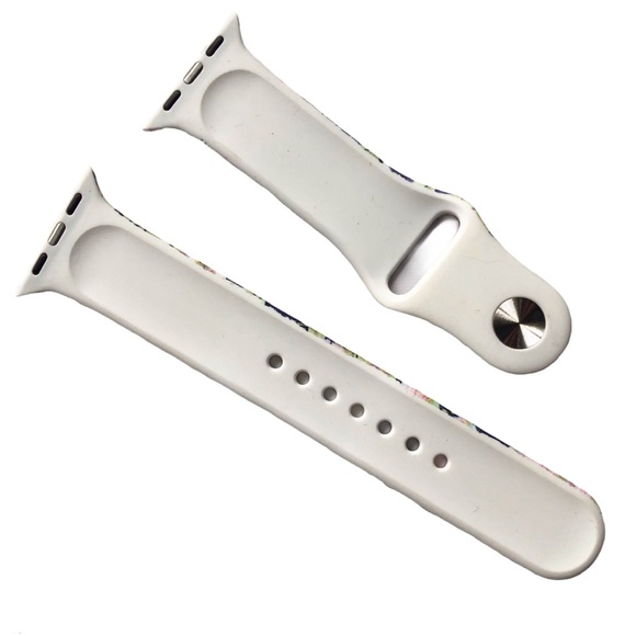 5/$20 NEW FLORAL Silicone Sport Band Apple Watch 38/40/41mm M/L - Picture 3 of 7